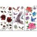 Временные татуировки в ассортименте Waterproof body tattoo stickers